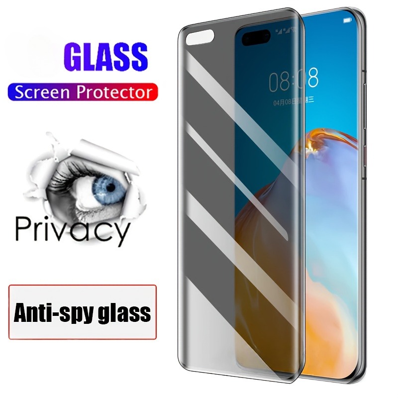 Huawei Mate 60 - 3 Buah Kaca Tempered Anti-mata-mata untuk