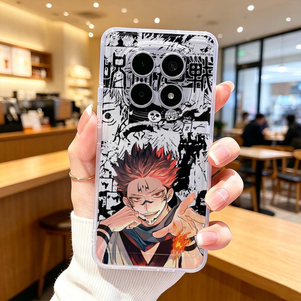 Xiaomi Poco X6 - Casing Pelindung Transparan Anime Jujutsu Kaisen