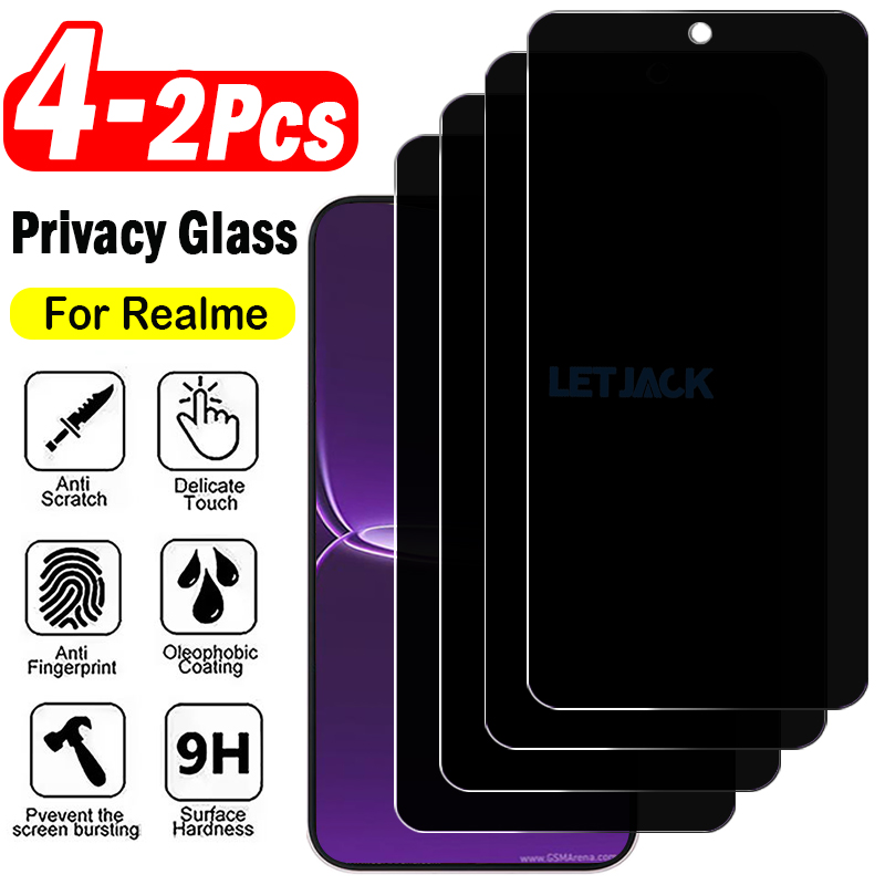 Realme Note 50 - 2-4 Buah Film Pelindung Anti-mata-mata untuk