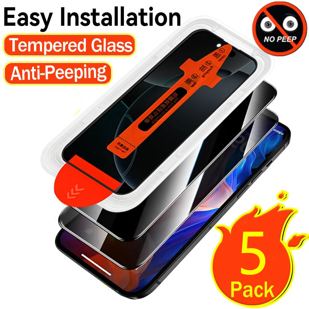 Oppo A78 - Film Kaca Tempered Anti Mata-mata Anti